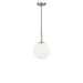 Generation Lighting Canada - One Light Pendant - Nube - Brushed Nickel- Union Lighting Luminaires Decor