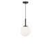 Generation Lighting Canada - One Light Pendant - Nube - Midnight Black- Union Lighting Luminaires Decor