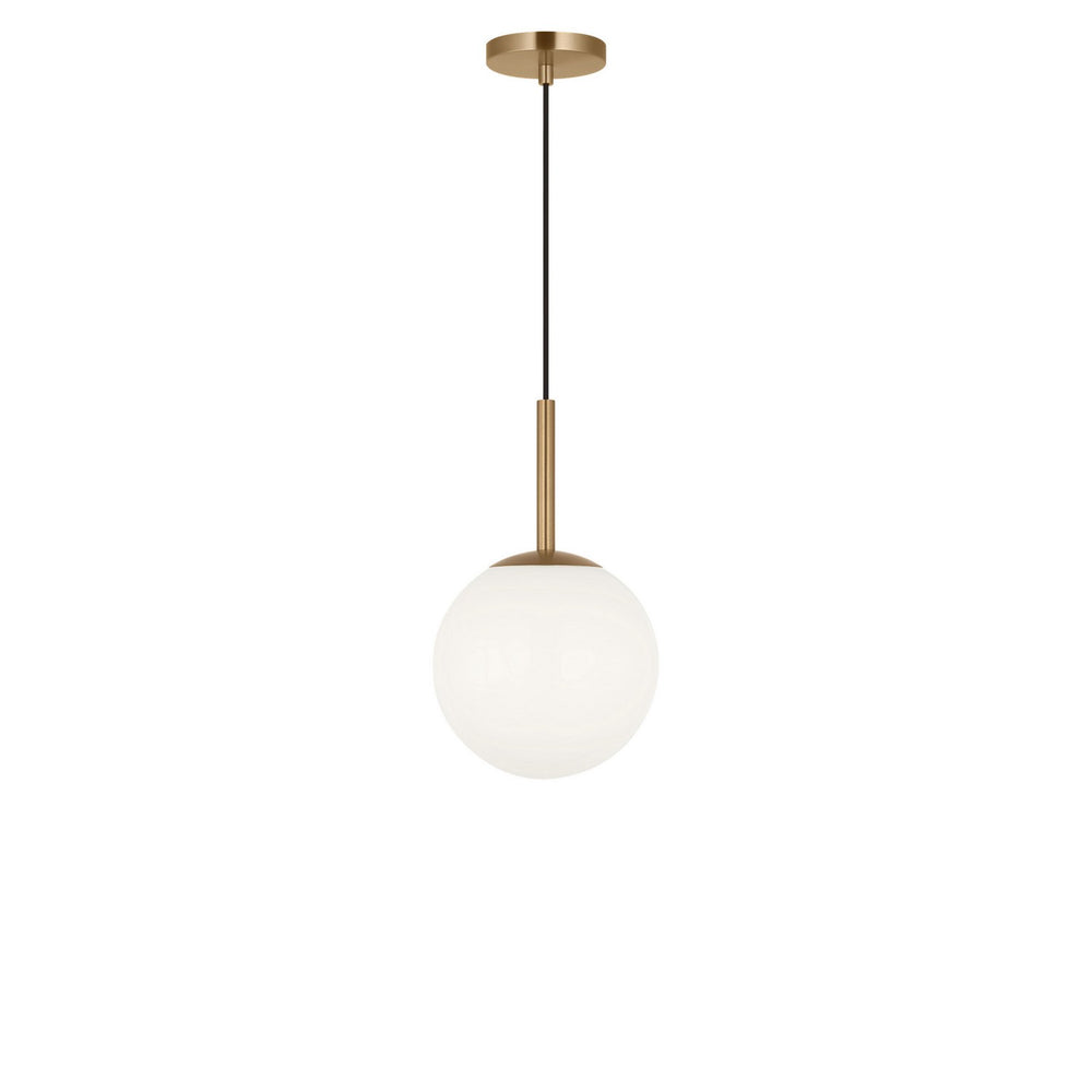 Generation Lighting Canada - One Light Pendant - Nube - Satin Brass- Union Lighting Luminaires Decor