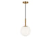 Generation Lighting Canada - One Light Pendant - Nube - Satin Brass- Union Lighting Luminaires Decor