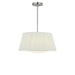 Generation Lighting Canada - Three Light Pendant - Vilera - Brushed Nickel- Union Lighting Luminaires Decor