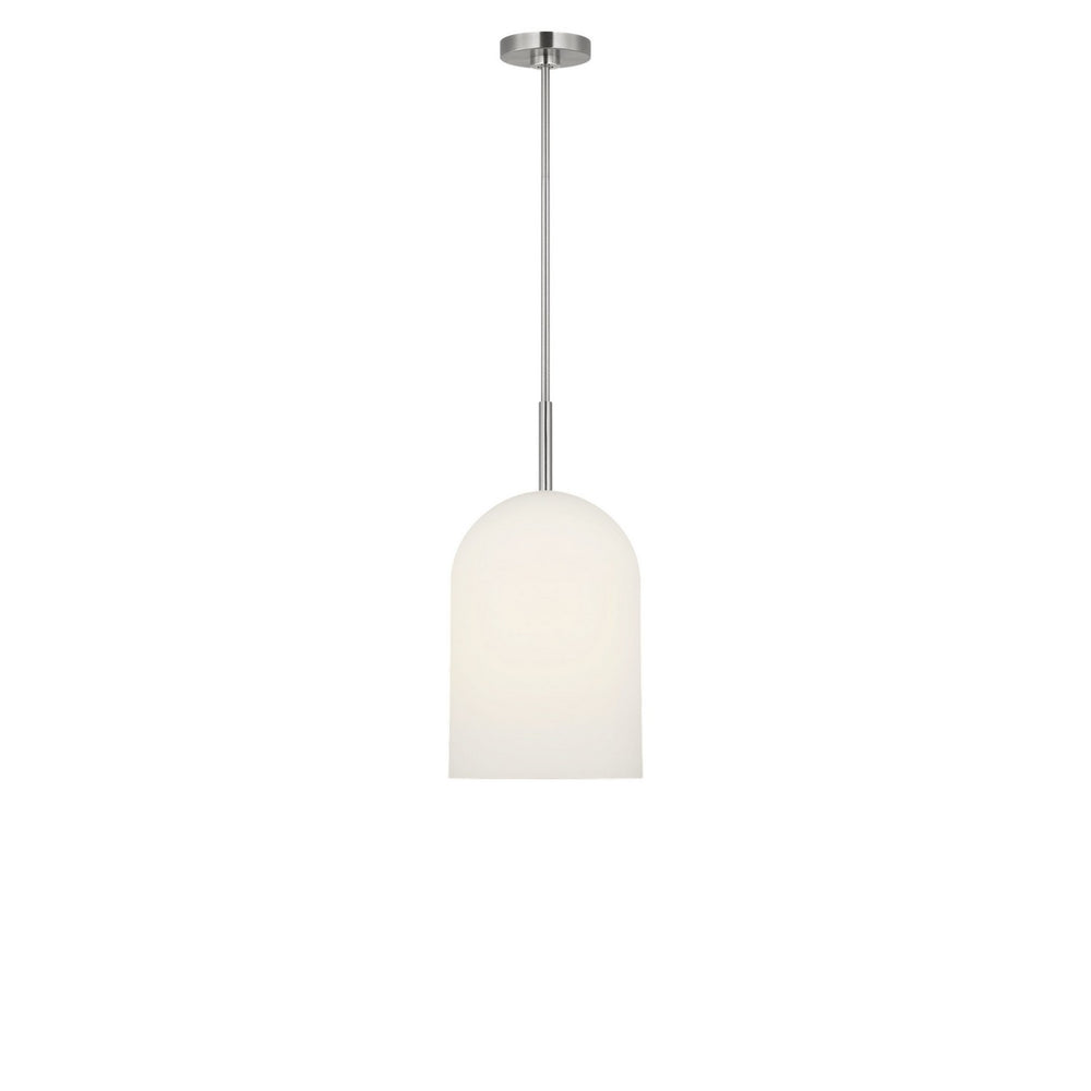 Generation Lighting Canada - One Light Pendant - Neblina - Brushed Nickel- Union Lighting Luminaires Decor