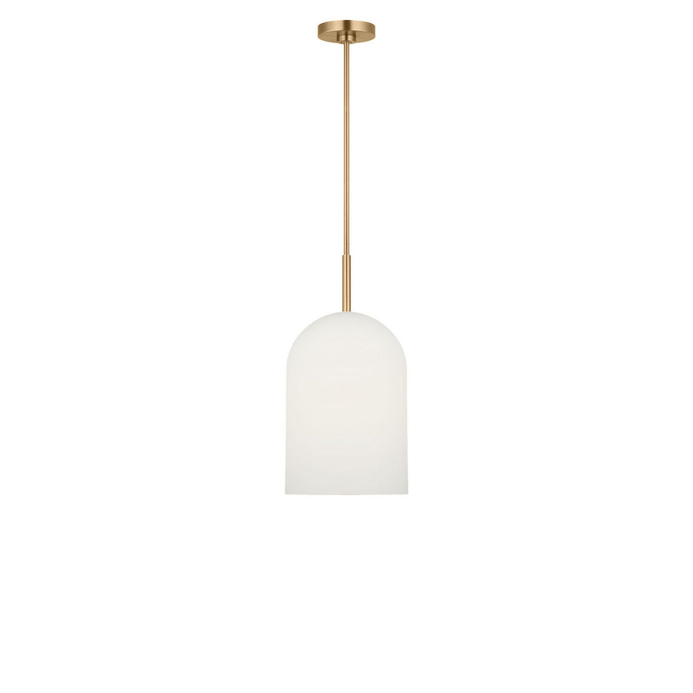 Generation Lighting Canada - One Light Pendant - Neblina - Satin Brass- Union Lighting Luminaires Decor