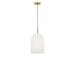 Generation Lighting Canada - One Light Pendant - Neblina - Satin Brass- Union Lighting Luminaires Decor