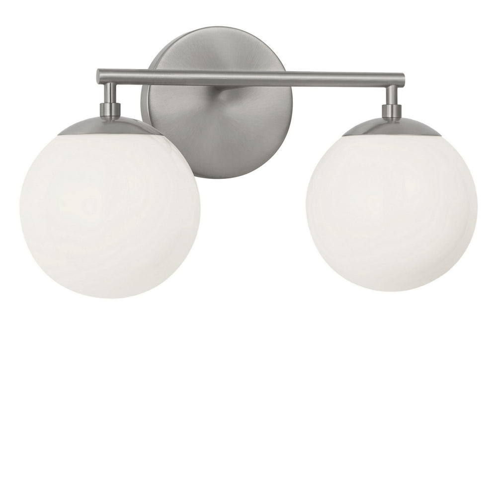 Generation Lighting Canada - Two Light Vanity - Nube - Brushed Nickel- Union Lighting Luminaires Decor