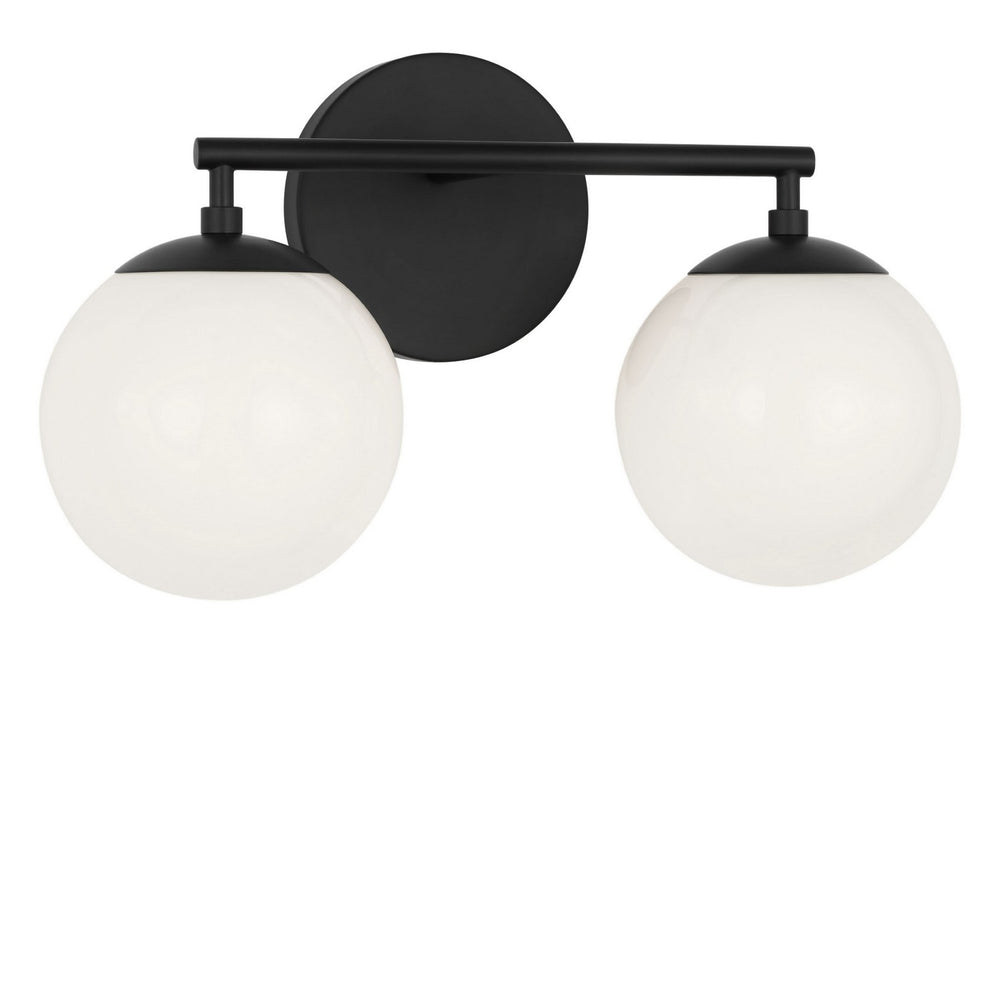 Generation Lighting Canada - Two Light Vanity - Nube - Midnight Black- Union Lighting Luminaires Decor