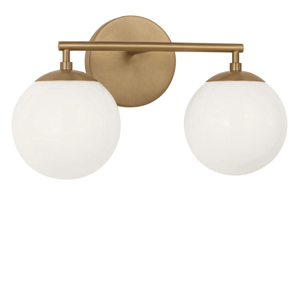 Generation Lighting Canada - Two Light Vanity - Nube - Satin Brass- Union Lighting Luminaires Decor