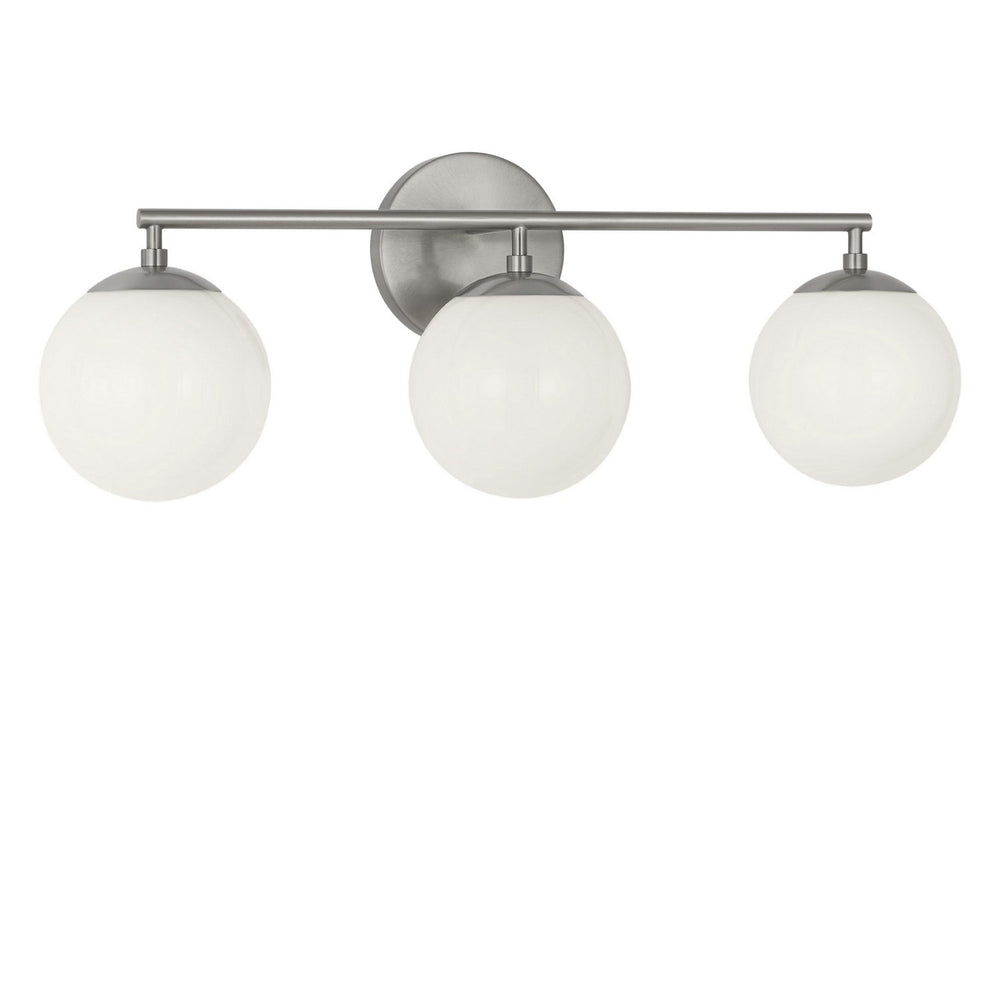Generation Lighting Canada - Three Light Vanity - Nube - Brushed Nickel- Union Lighting Luminaires Decor