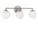 Generation Lighting Canada - Three Light Vanity - Nube - Brushed Nickel- Union Lighting Luminaires Decor