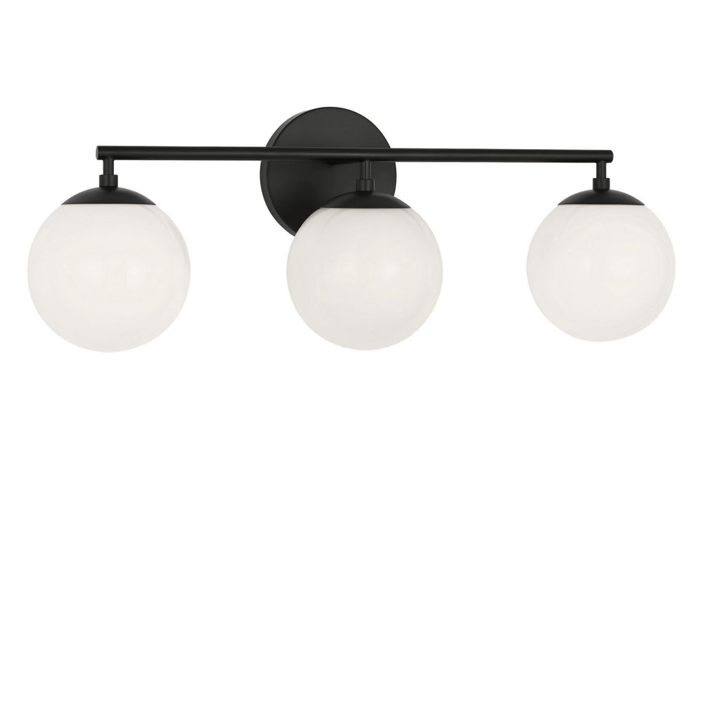 Generation Lighting Canada - Three Light Vanity - Nube - Midnight Black- Union Lighting Luminaires Decor