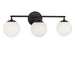 Generation Lighting Canada - Three Light Vanity - Nube - Midnight Black- Union Lighting Luminaires Decor