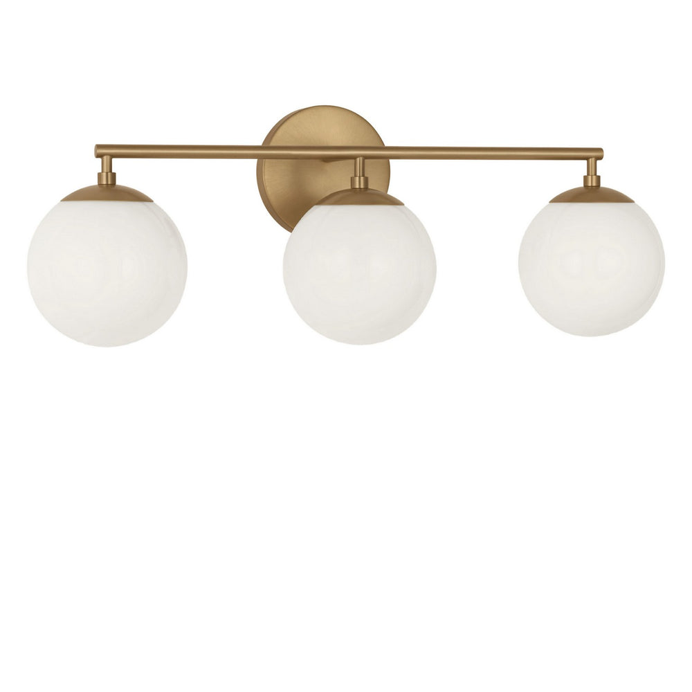 Generation Lighting Canada - Three Light Vanity - Nube - Satin Brass- Union Lighting Luminaires Decor