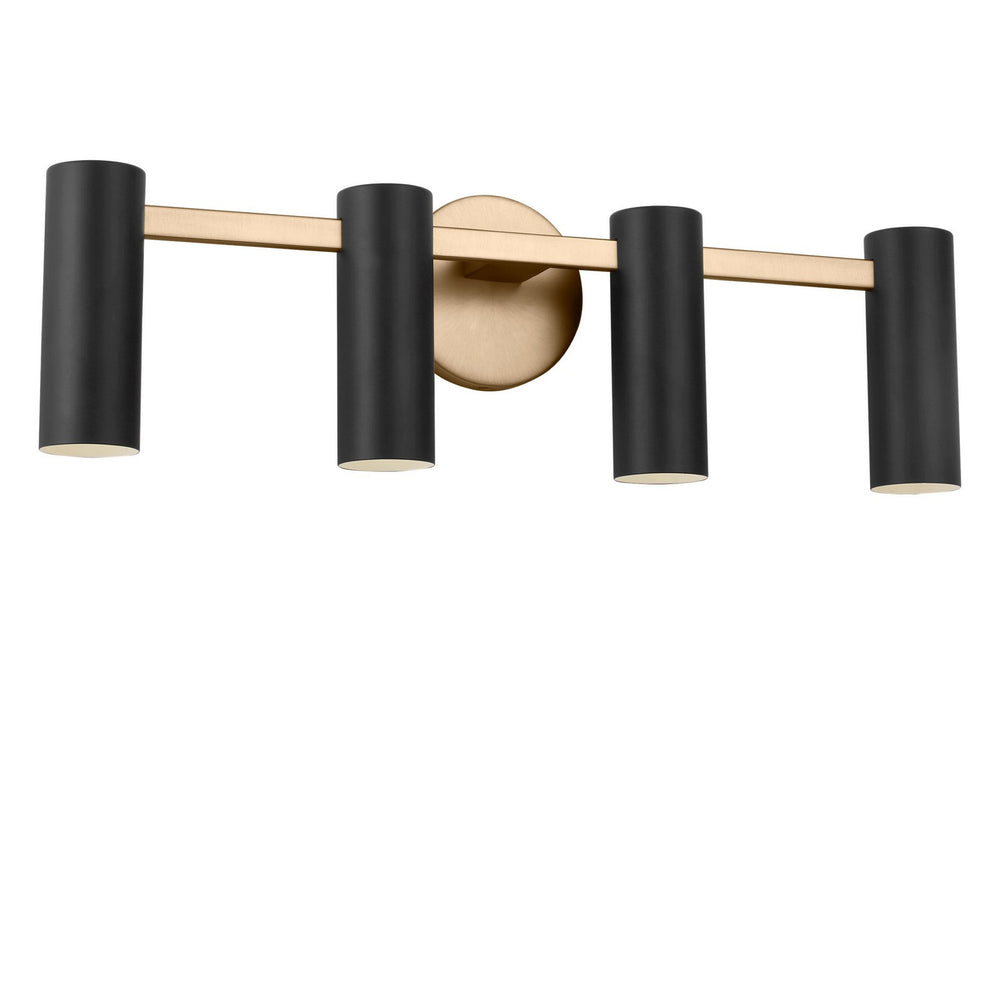 Generation Lighting Canada - Four Light Vanity - Zentro - Satin Brass- Union Lighting Luminaires Decor