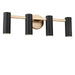 Generation Lighting Canada - Four Light Vanity - Zentro - Satin Brass- Union Lighting Luminaires Decor