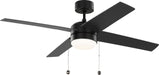 Generation Lighting Canada - 52" Ceiling Fan - Loni - Midnight Black- Union Lighting Luminaires Decor