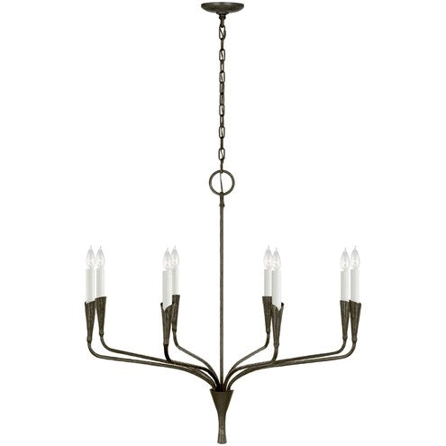 Visual Comfort Signature Canada - LED Chandelier - Aiden - Aged Iron- Union Lighting Luminaires Decor