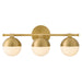 Hinkley Canada - LED Vanity - Bowie - Lacquered Brass- Union Lighting Luminaires Decor