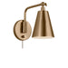 Generation Lighting Canada - One Light Wall Sconce - Drae - Satin Brass- Union Lighting Luminaires Decor