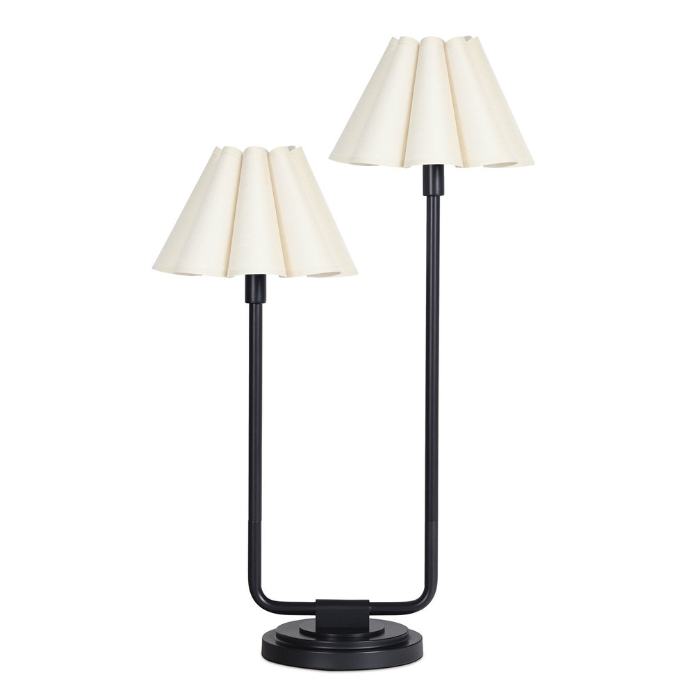 Regina Andrew Canada - Two Light Table Lamp - Polly - Blackened Brass- Union Lighting Luminaires Decor