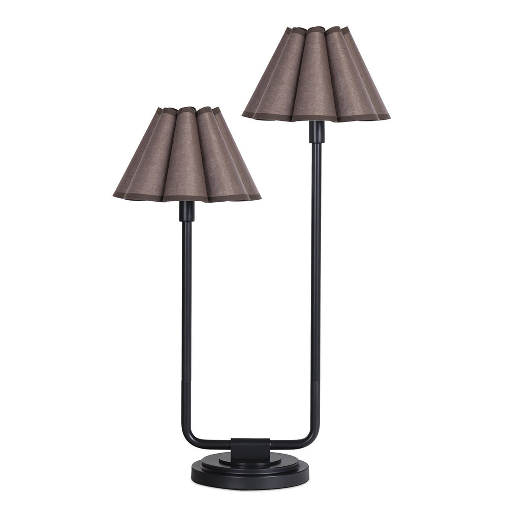 Regina Andrew Canada - Two Light Table Lamp - Polly - Blackened Brass- Union Lighting Luminaires Decor