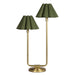 Regina Andrew Canada - Two Light Table Lamp - Polly - Natural Brass- Union Lighting Luminaires Decor