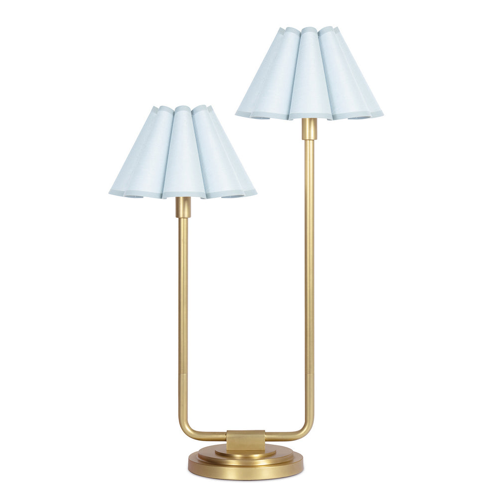 Regina Andrew Canada - Two Light Table Lamp - Polly - Natural Brass- Union Lighting Luminaires Decor