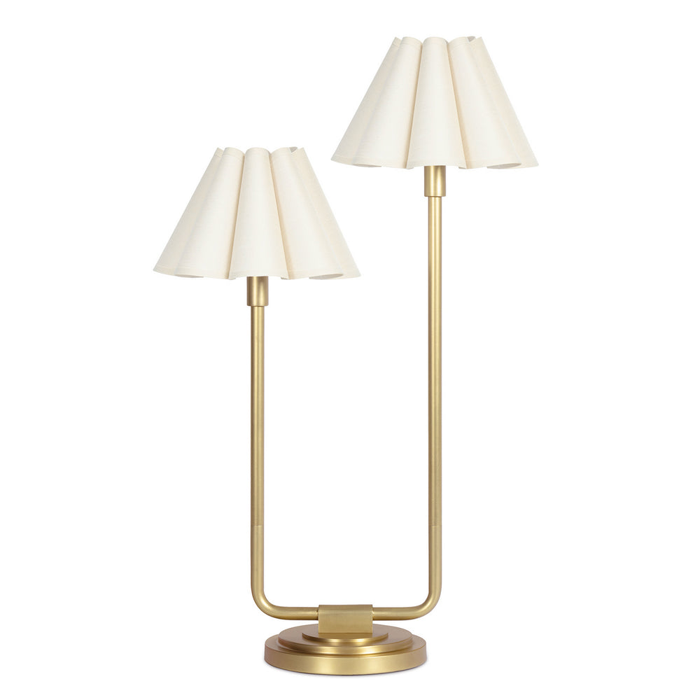 Regina Andrew Canada - Two Light Table Lamp - Polly - Natural Brass- Union Lighting Luminaires Decor