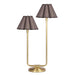 Regina Andrew Canada - Two Light Table Lamp - Polly - Natural Brass- Union Lighting Luminaires Decor