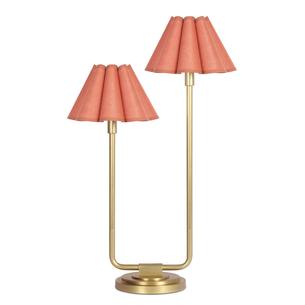 Regina Andrew Canada - Two Light Table Lamp - Polly - Natural Brass- Union Lighting Luminaires Decor