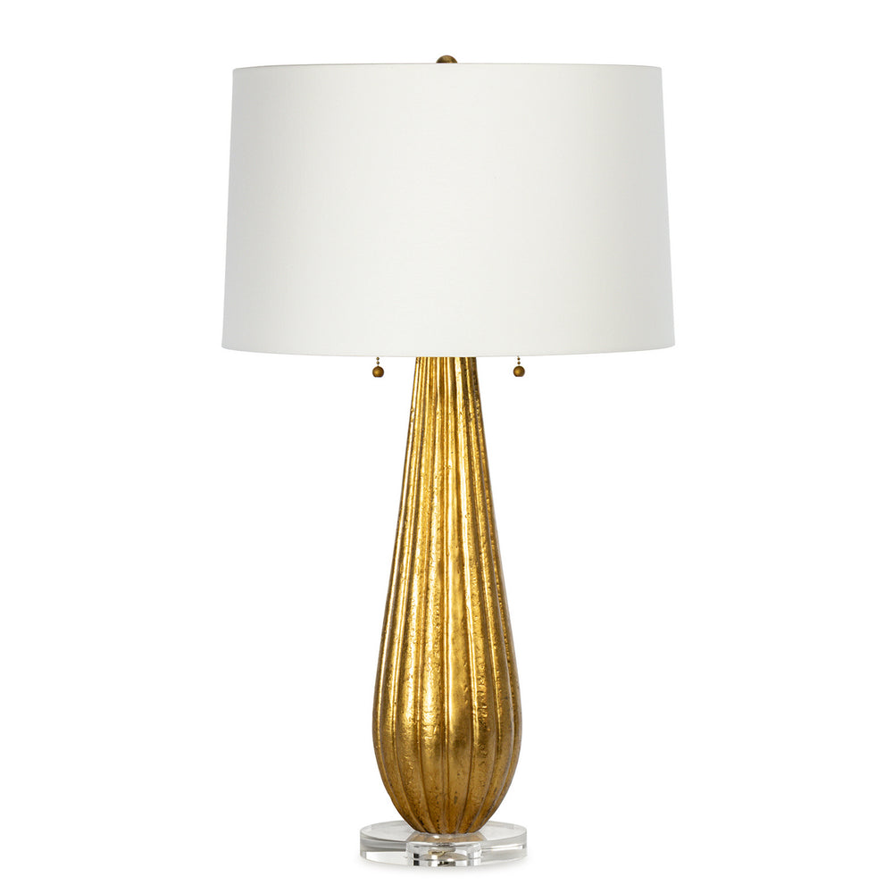 Regina Andrew Canada - Two Light Table Lamp - Claire - Gold Leaf- Union Lighting Luminaires Decor