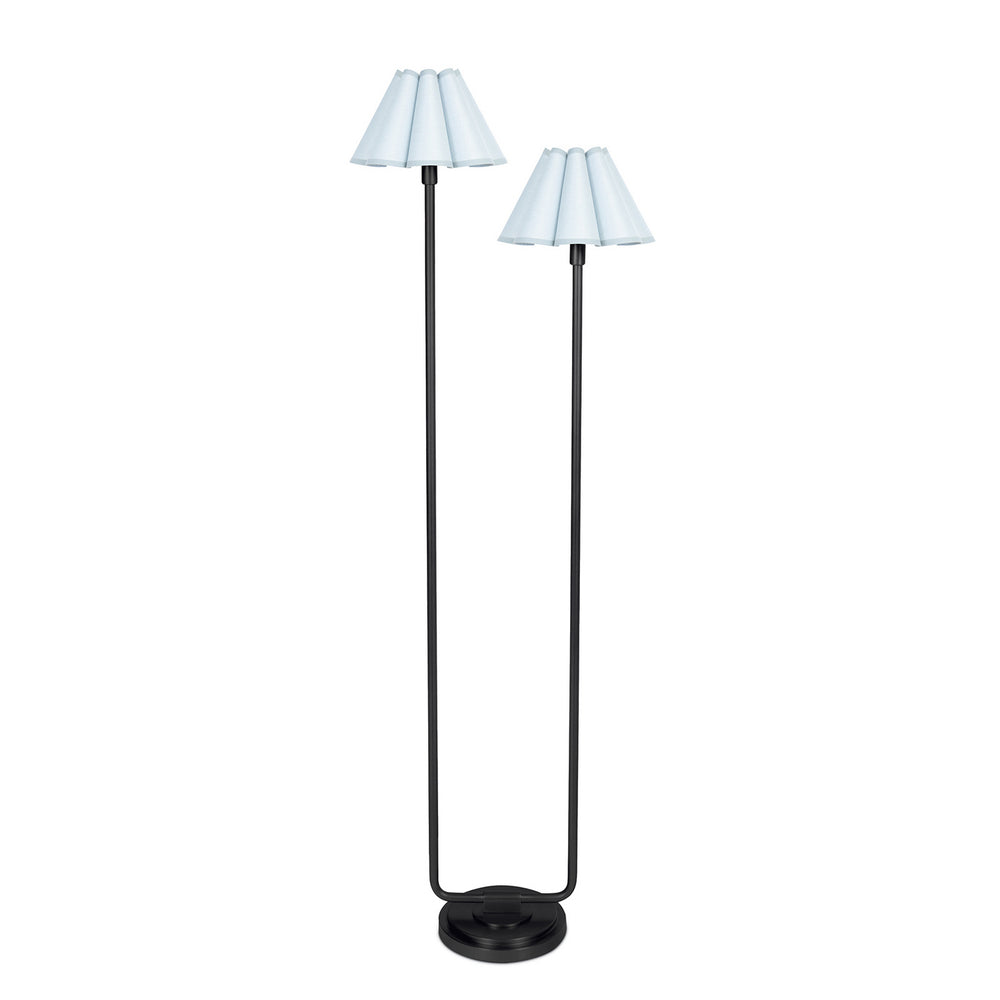 Regina Andrew Canada - Two Light Floor Lamp - Polly - Blackened Brass- Union Lighting Luminaires Decor