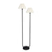 Regina Andrew Canada - Two Light Floor Lamp - Polly - Blackened Brass- Union Lighting Luminaires Decor