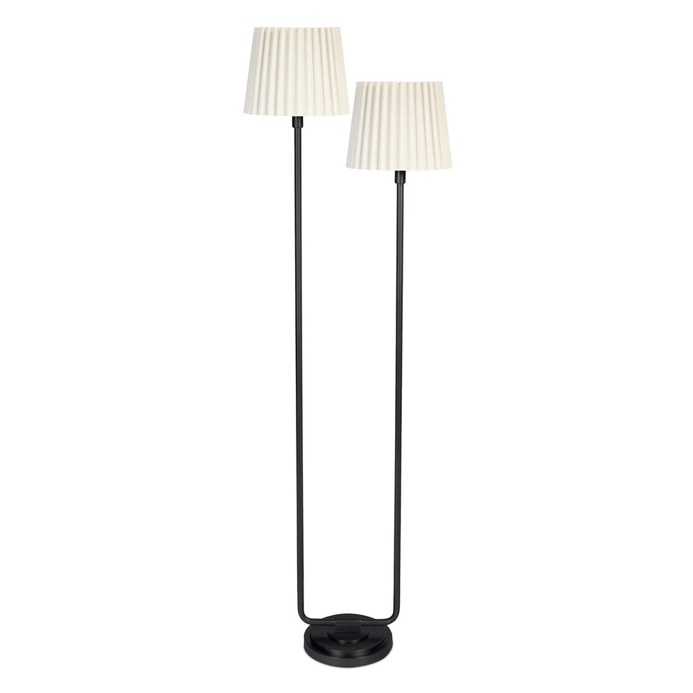 Regina Andrew Canada - Two Light Floor Lamp - Polly - Blackened Brass- Union Lighting Luminaires Decor