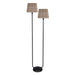 Regina Andrew Canada - Two Light Floor Lamp - Polly - Blackened Brass- Union Lighting Luminaires Decor