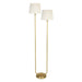 Regina Andrew Canada - Two Light Floor Lamp - Polly - Natural Brass- Union Lighting Luminaires Decor