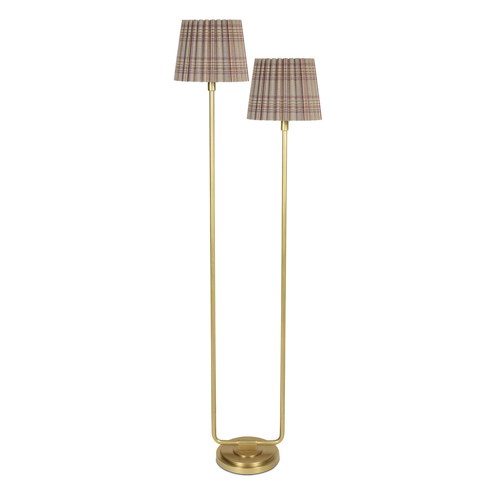 Regina Andrew Canada - Two Light Floor Lamp - Polly - Natural Brass- Union Lighting Luminaires Decor