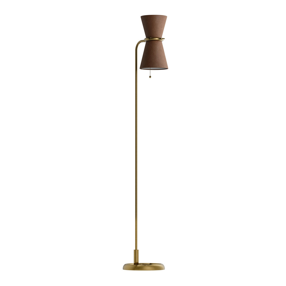 Regina Andrew Canada - Two Light Floor Lamp - Gable - Antique Natural Brass- Union Lighting Luminaires Decor