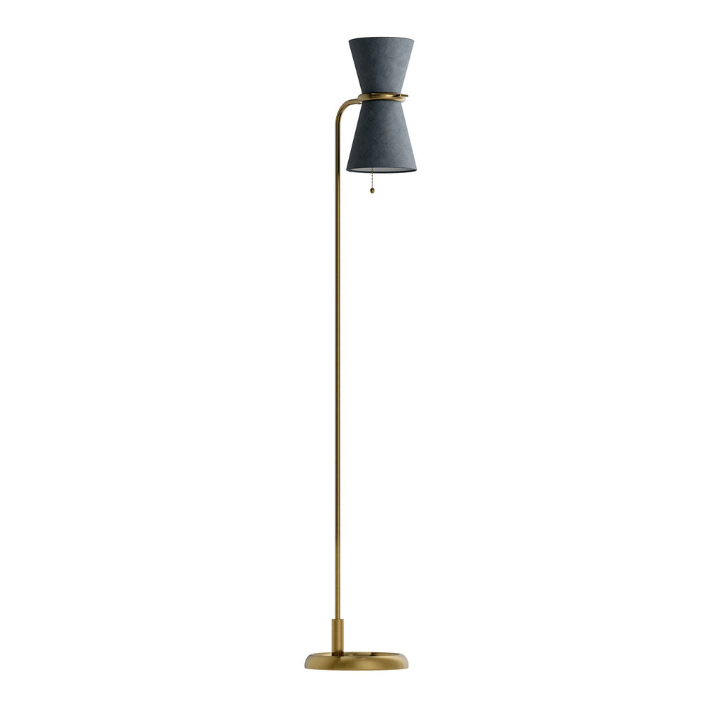 Regina Andrew Canada - Two Light Floor Lamp - Gable - Antique Natural Brass- Union Lighting Luminaires Decor