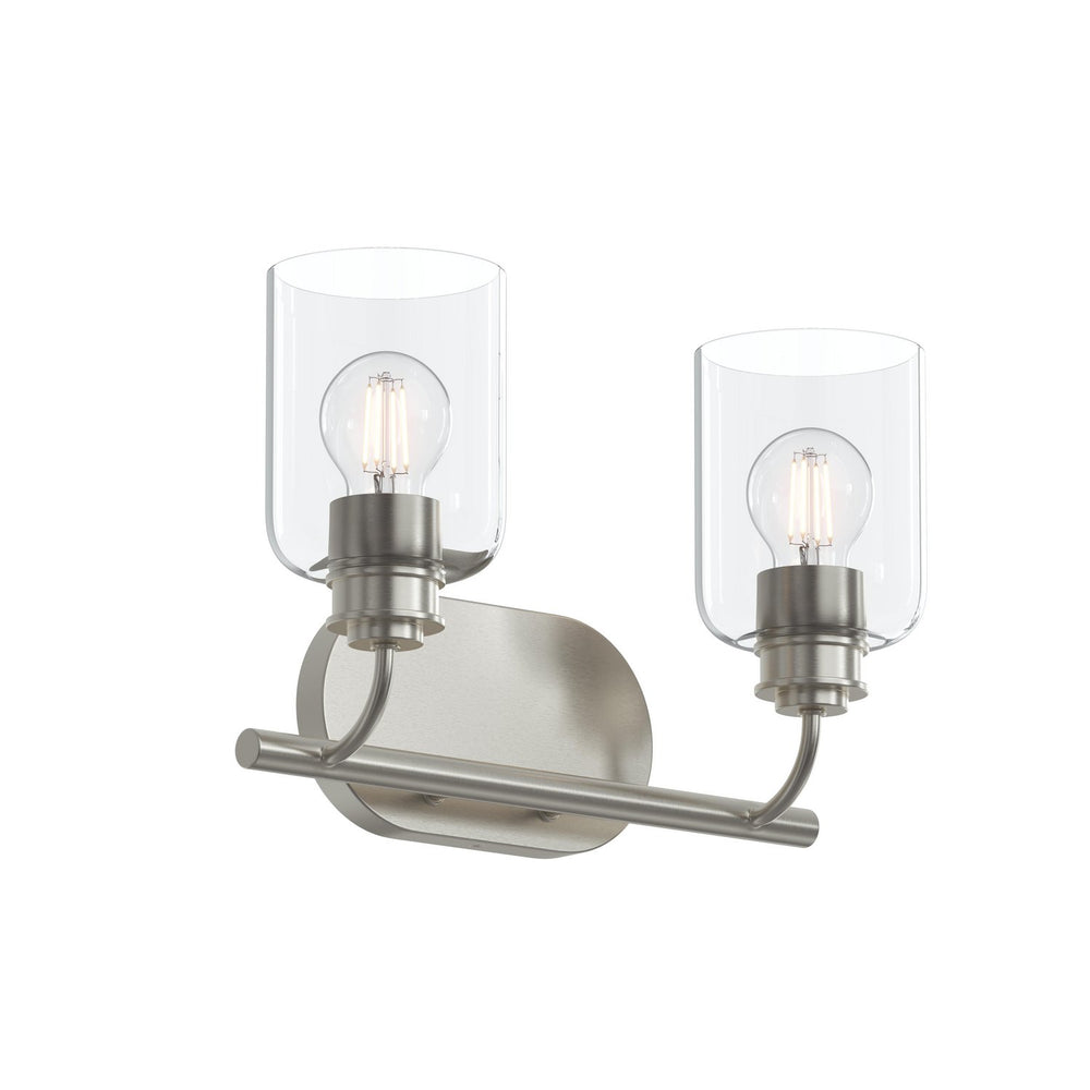 Progress Canada - Two Light Bath Vanity - Reines - Brushed Nickel- Union Lighting Luminaires Decor
