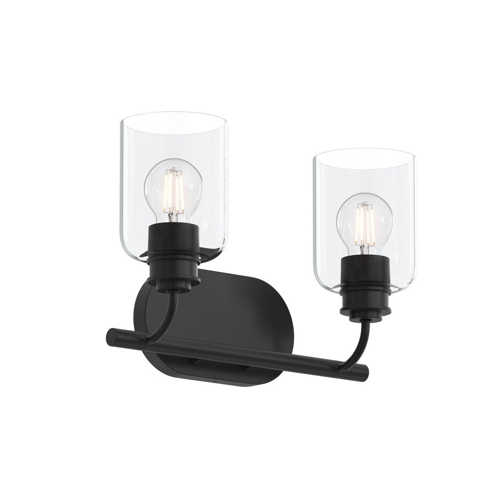 Progress Canada - Two Light Bath Vanity - Reines - Matte Black- Union Lighting Luminaires Decor