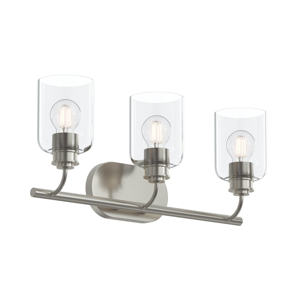 Progress Canada - Three Light Bath Vanity - Reines - Brushed Nickel- Union Lighting Luminaires Decor