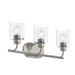 Progress Canada - Three Light Bath Vanity - Reines - Brushed Nickel- Union Lighting Luminaires Decor