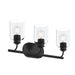 Progress Canada - Three Light Bath Vanity - Reines - Matte Black- Union Lighting Luminaires Decor