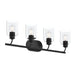 Progress Canada - Four Light Bath Vanity - Reines - Matte Black- Union Lighting Luminaires Decor