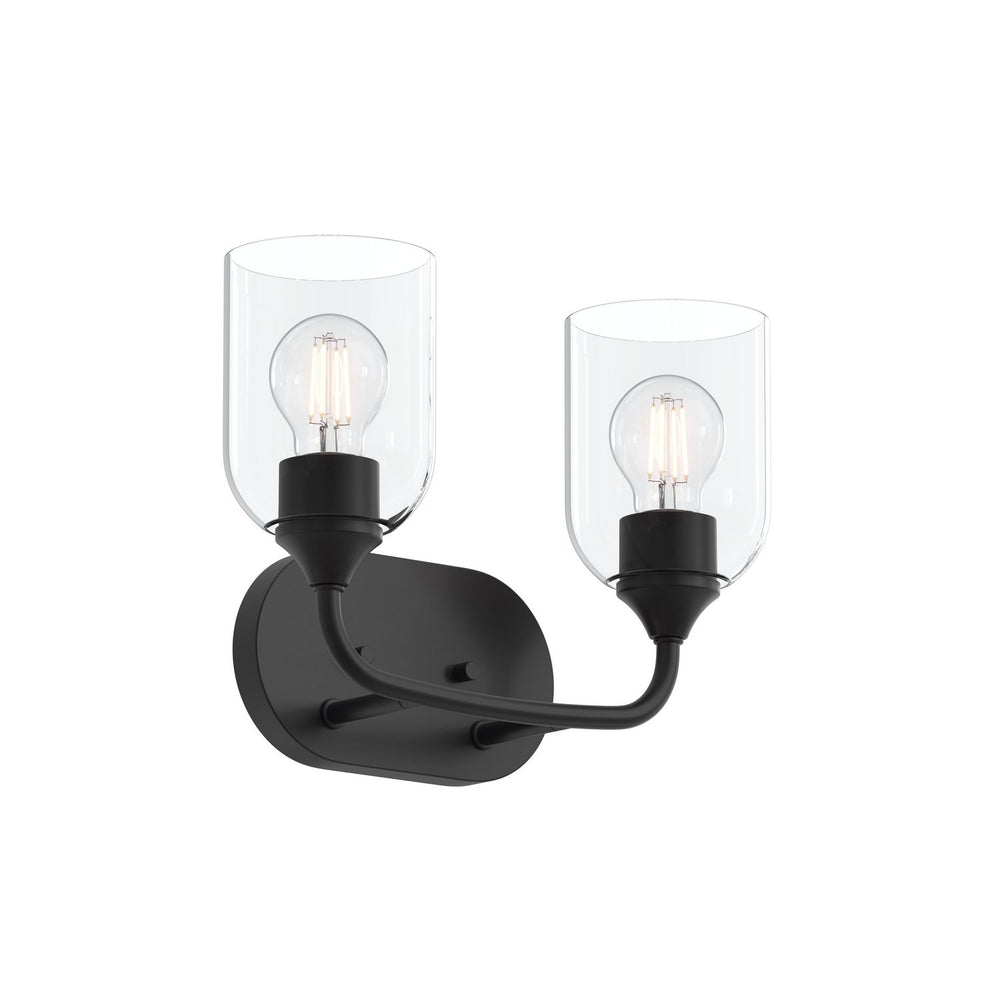 Progress Canada - Two Light Bath Vanity - Ilia - Matte Black- Union Lighting Luminaires Decor