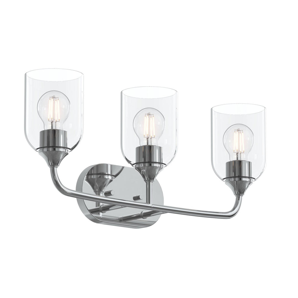 Progress Canada - Three Light Bath Vanity - Ilia - Polished Chrome- Union Lighting Luminaires Decor