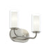 Progress Canada - Two Light Bath Vanity - Mack - Brushed Nickel- Union Lighting Luminaires Decor