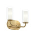 Progress Canada - Two Light Bath Vanity - Mack - Brushed Gold- Union Lighting Luminaires Decor