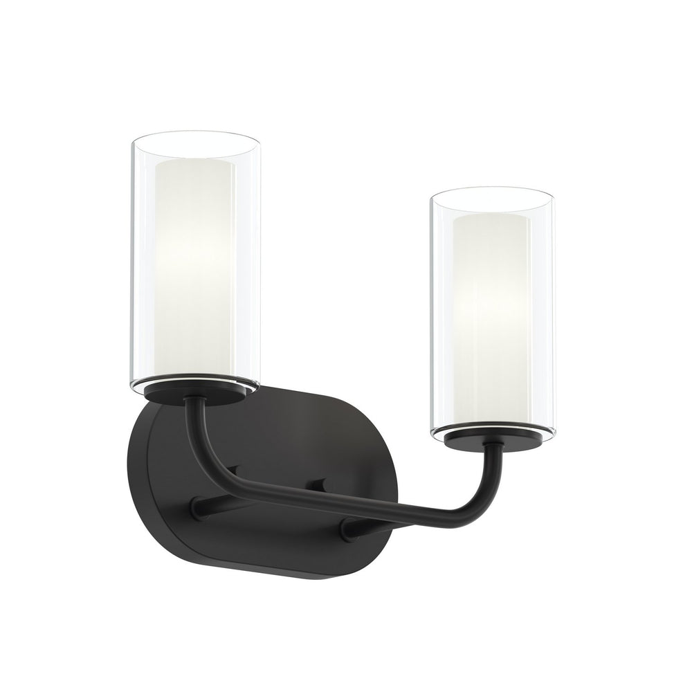 Progress Canada - Two Light Bath Vanity - Mack - Matte Black- Union Lighting Luminaires Decor