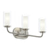 Progress Canada - Three Light Bath Vanity - Mack - Brushed Nickel- Union Lighting Luminaires Decor